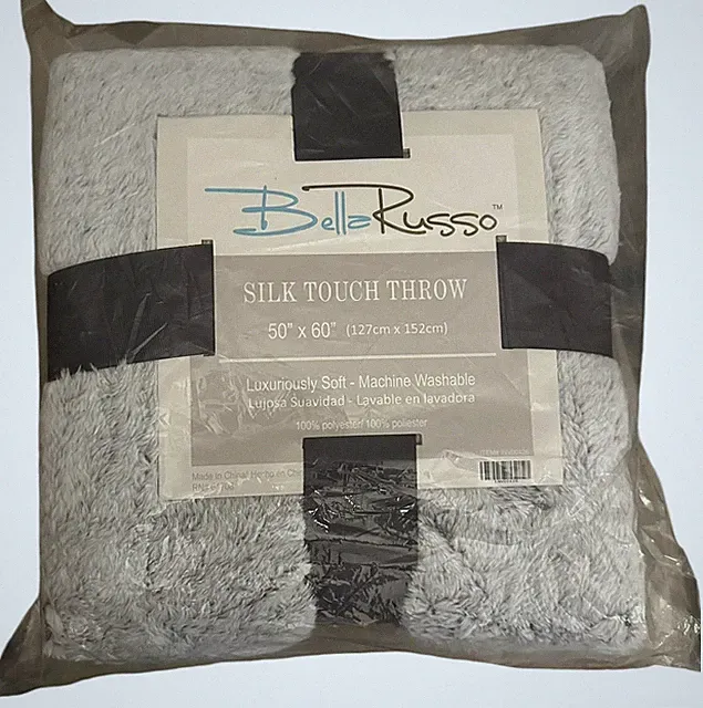 Bella Rosa Silk Touch Throw Blanket 50”x60” Luxuriously Soft And Washable NWT
