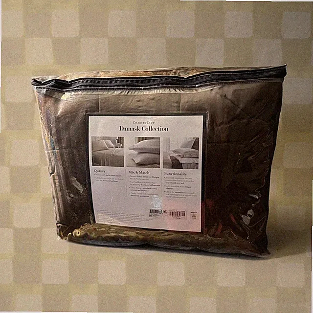 Charter Club Damask Collectn Full/Qn 3pc Coverlet Set Brown 210 Thread Count NEW