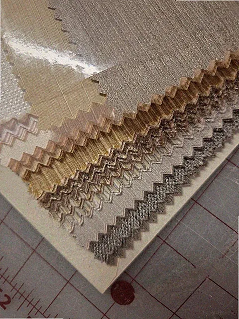 Faux Silk Looks Stout Beautiful Accents Fabric Sample Solids Book Reversable