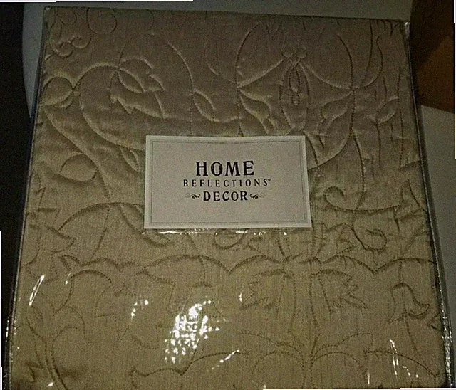 Home reflections twin faux silk quilt set.with 1 sham