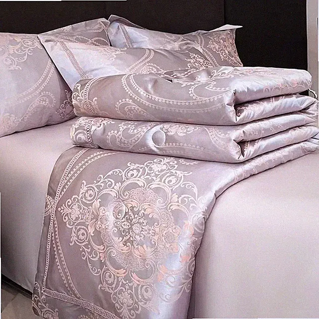 Luxury Satin Jacquard Summer Cooling Quilt Faux Silk Comfort Air Conditioning
